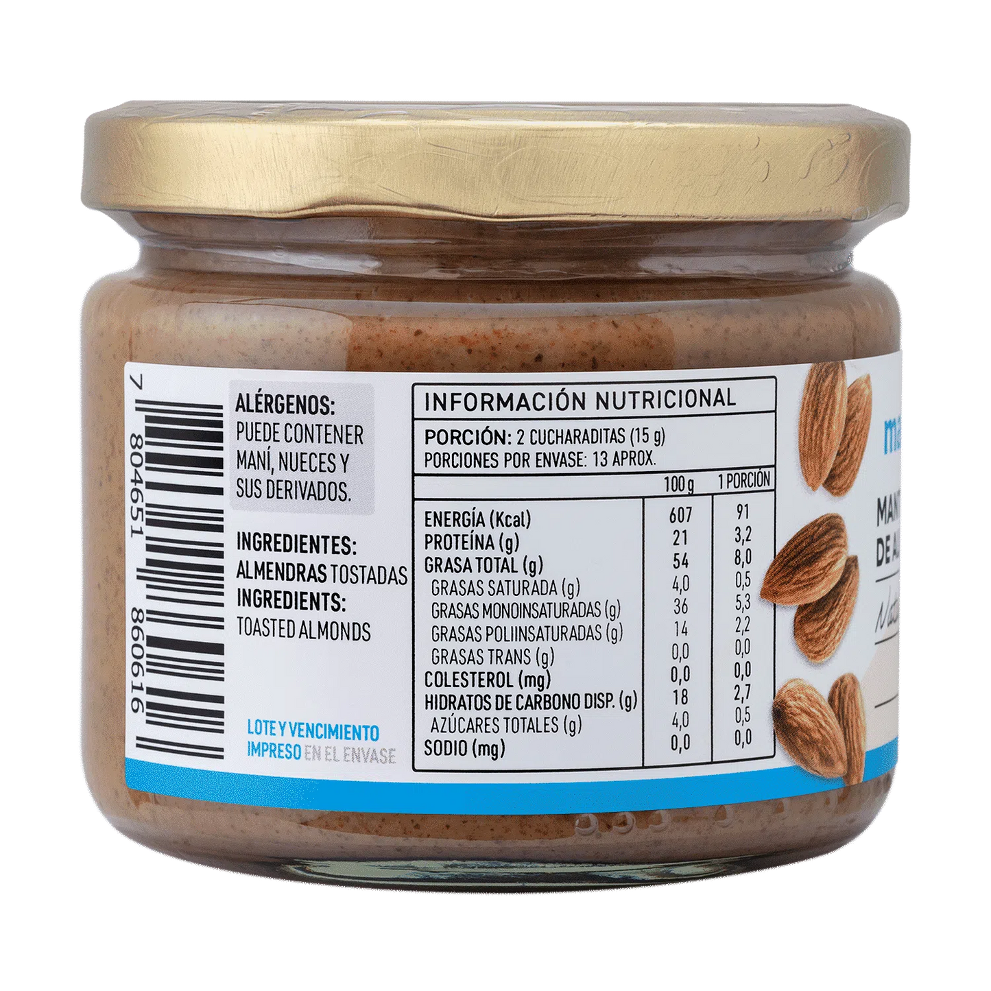 Mantequilla de Almendras Manare (200 g)