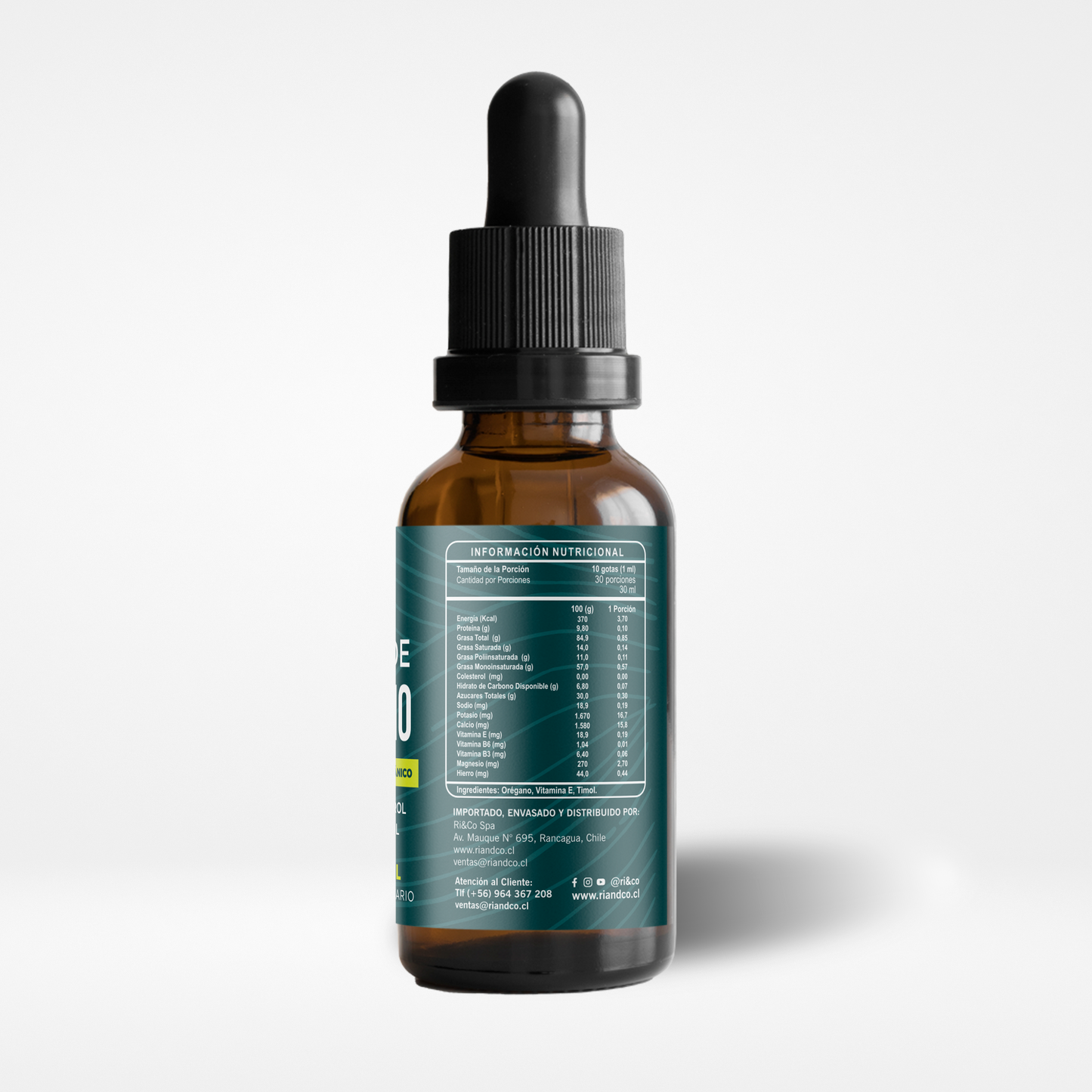 Aceite de Orégano Riandco 30 ml – 80-85% Carvacrol