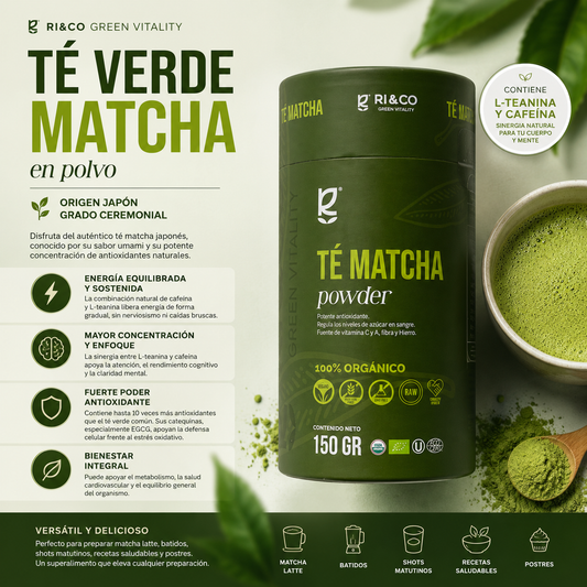 Te Verde Matcha en Polvo Riandco 150 gr