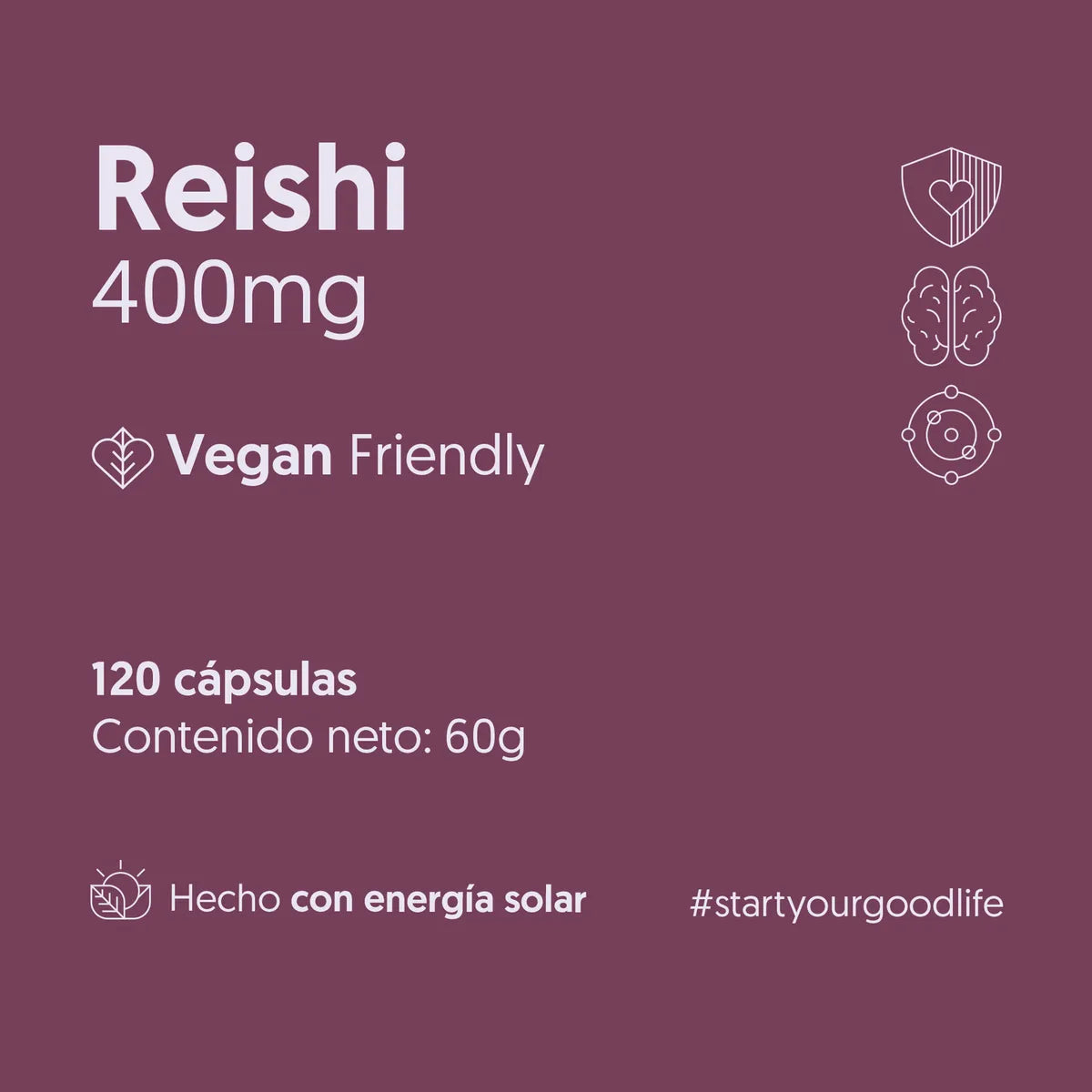 Reishi Hongo Biostream (120 capsulas 400mg)