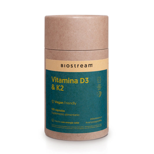 Vitamina D3 + K2 Biostream (120 Capsulas)
