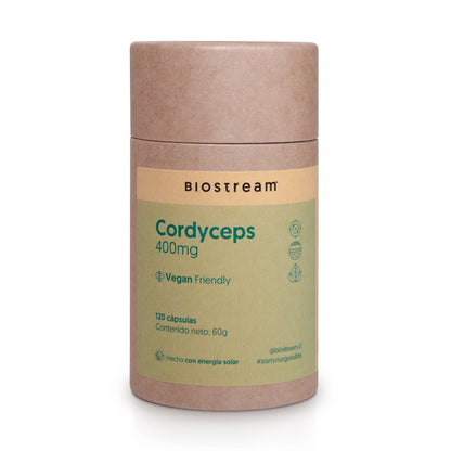 Cordyceps Hongo Biostream (120 Capsulas 400mg)