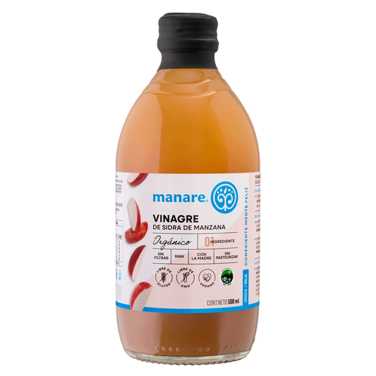 Vinagre de Sidra de Manzana Orgánico Manare (500 ml)