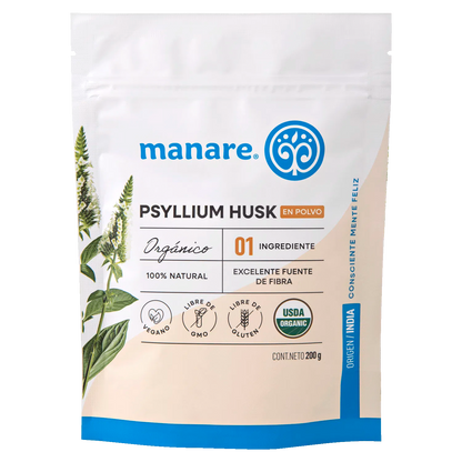 Psyllium Husk Orgánico Manare 200 g