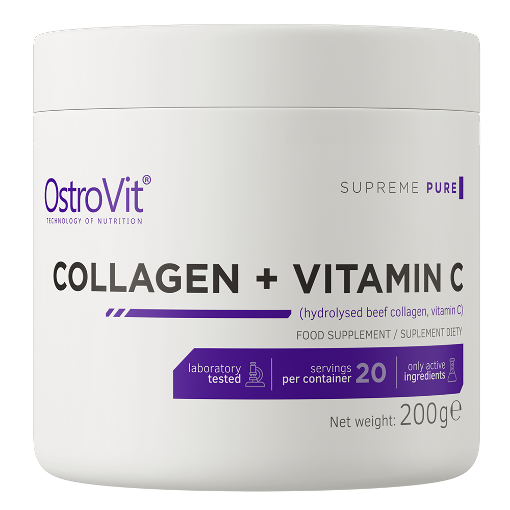 🥤 Colágeno Hidrolizado + Vitamina C OstroVit Sin Sabor (200 g / 20 servicios)