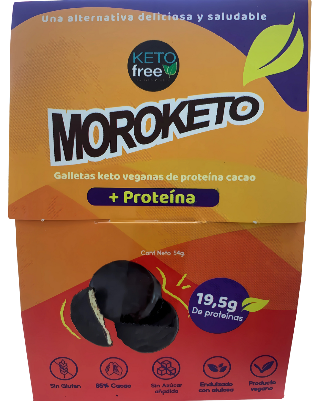 🍪 Galletas Moroketo Veganas + 19,5g de Proteína Keto Free