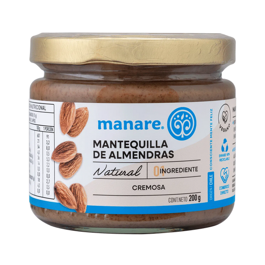 Mantequilla de Almendras Manare (200 g)