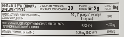 🥤 Colágeno Hidrolizado + Vitamina C OstroVit Sin Sabor (200 g / 20 servicios)