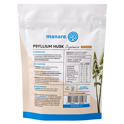 Psyllium Husk Orgánico Manare 200 g