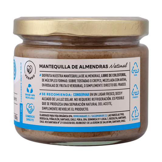 Mantequilla de Almendras Manare (200 g)