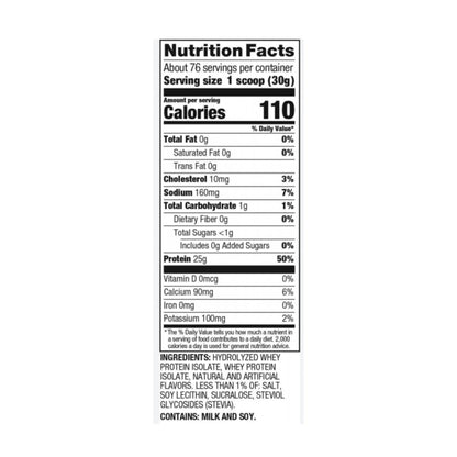 🥇 Proteína Aislada (Isolate) Hidrolizada Dymatize ISO100 – Sabor Vainilla Gourmet (5 lbs / 76 servicios)