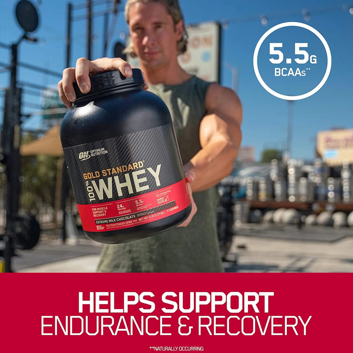 💪 Proteina Whey Gold Standard 100% Whey – (5 lbs / 73 servicios) + SHAKER + BARRITA + HIDRATANTE + ENVÍO GRATIS