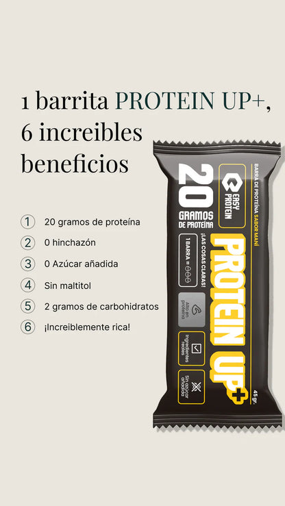 Barras de Proteína Sabor Maní EASY PROTEIN – 20g de Proteína 🥜💪 (Caja 20 unidades)