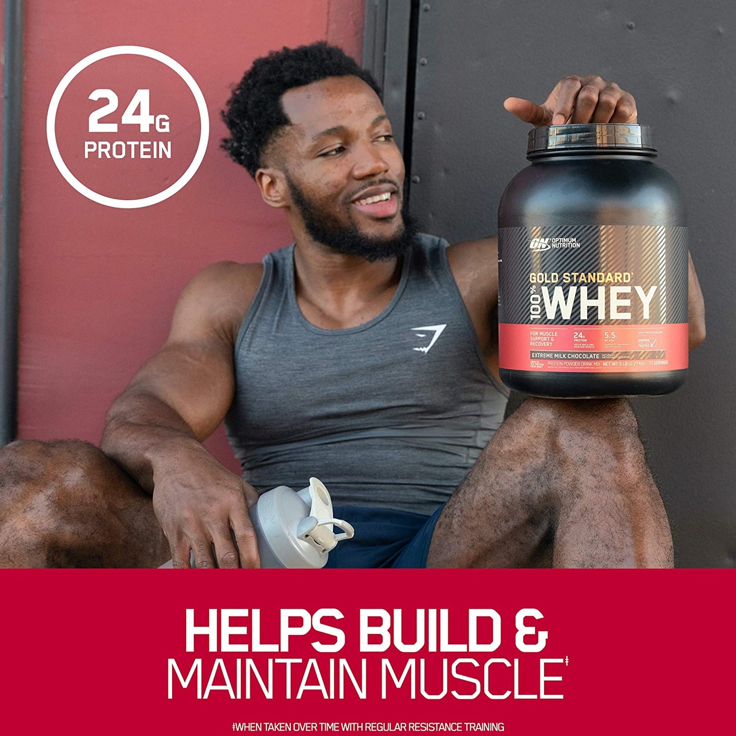 💪 Proteina Whey Gold Standard 100% Whey – (5 lbs / 73 servicios) + SHAKER + BARRITA + HIDRATANTE + ENVÍO GRATIS