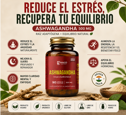 Ashwagandha Riandco (90 cap  x 500 mg)