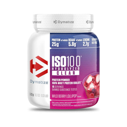 ISO 100 CLEAR – Proteína Aislada Hidrolizada Dymatize 1,4 Lbs