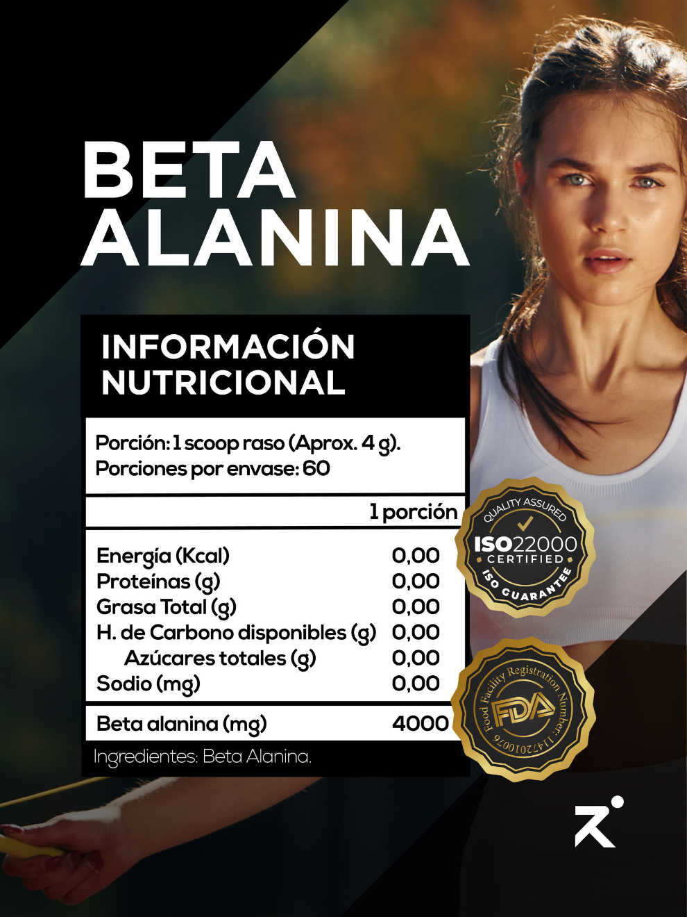 ⚡Beta Alanina Strive (240gr - 60 porciones)