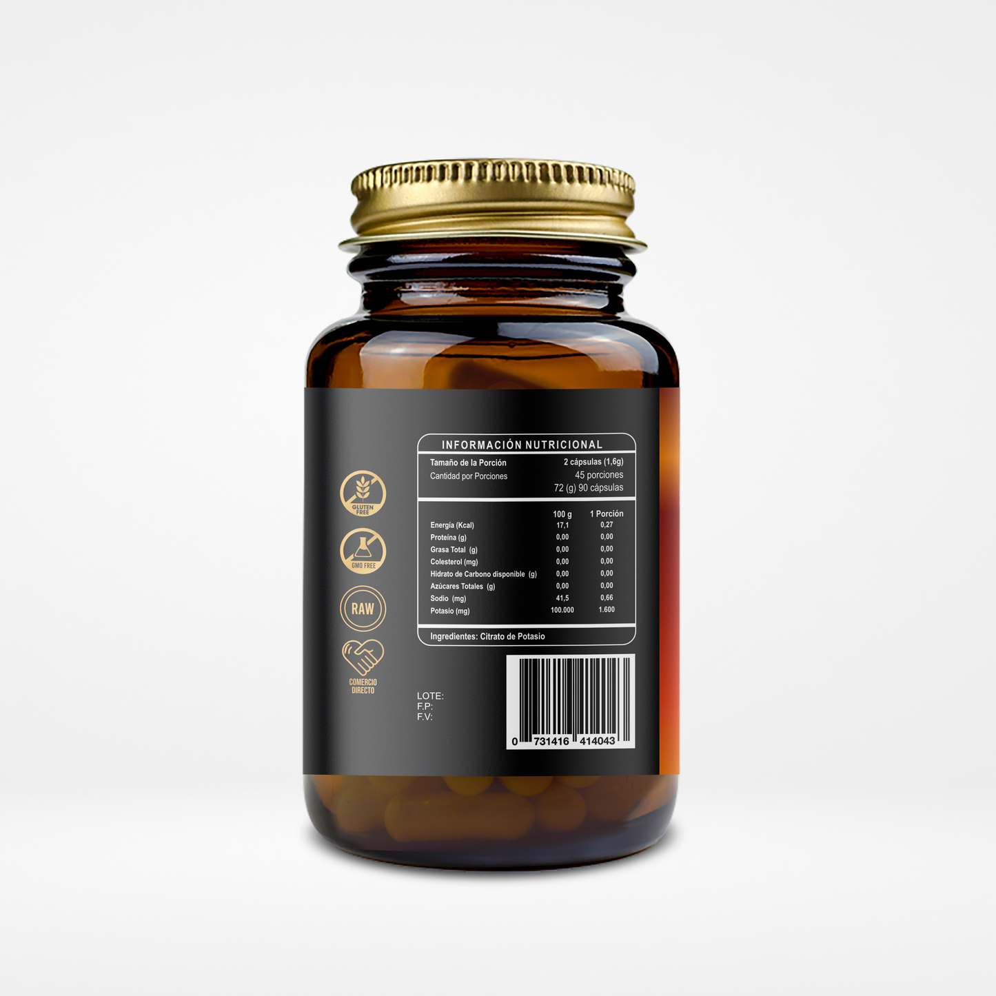 Citrato de Potasio Riandco (90 cap x 800mg)