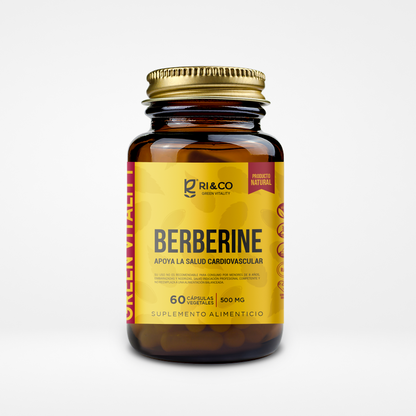 Berberina Riandco Para Activar tu Metabolismo y Controlar la Glucosa (60 cap x 500mg)