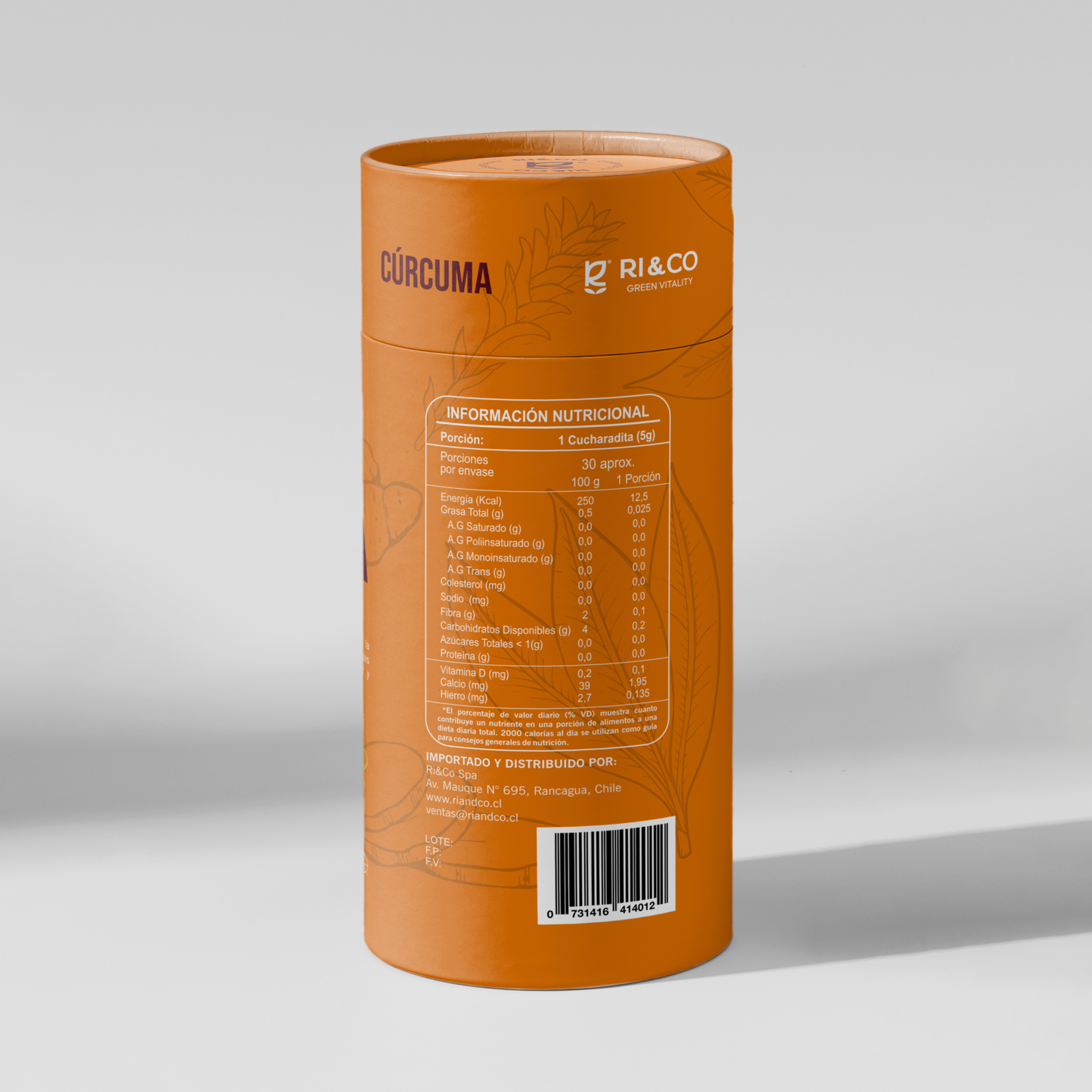 Curcuma en Polvo Riandco 150g