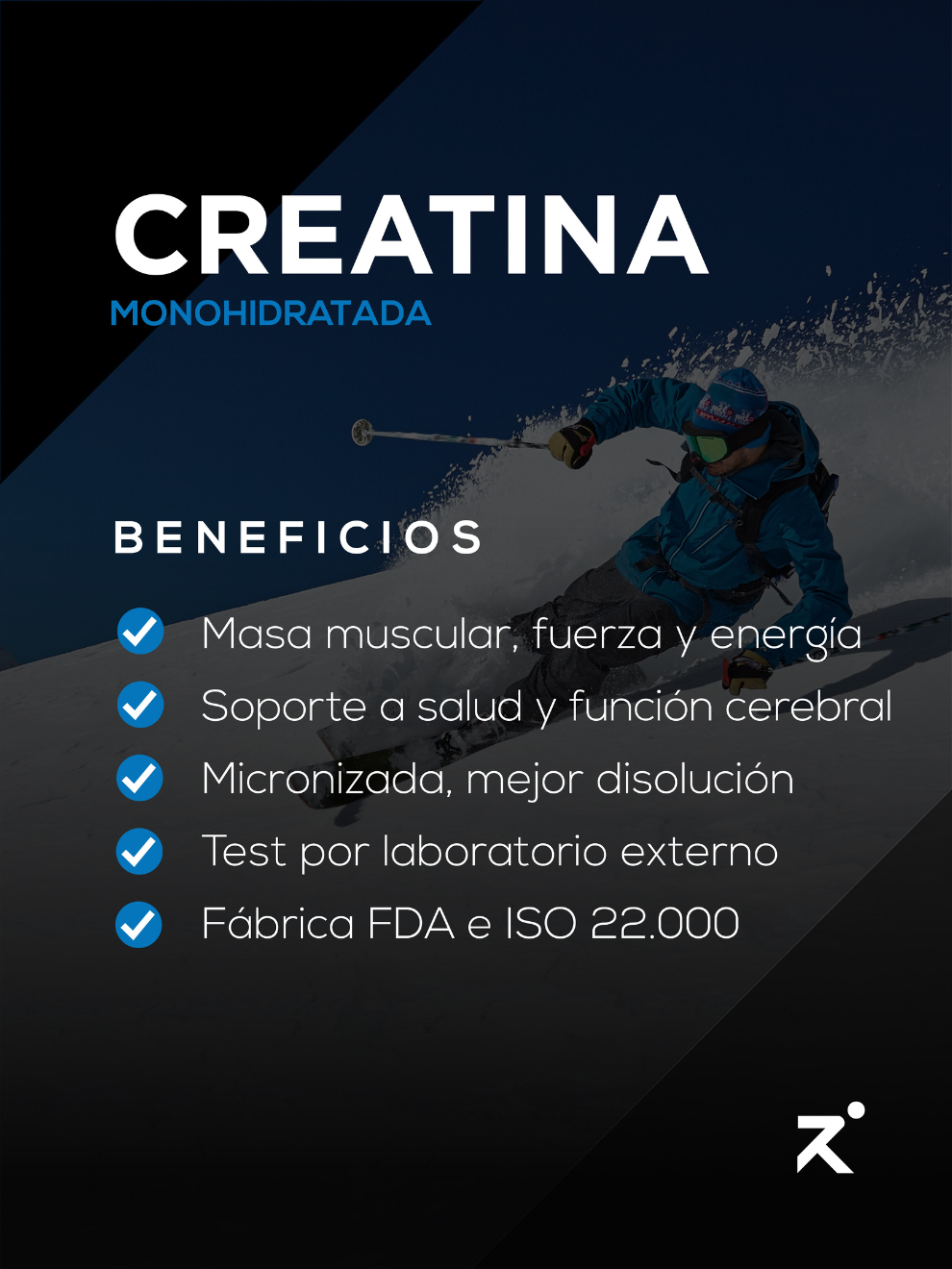 Creatina Monohidratada Micronizada (200 mesh) Strive – Potencia tu cuerpo y tu mente