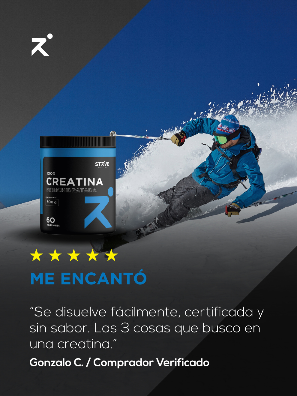 Creatina Monohidratada Micronizada (200 mesh) Strive – Potencia tu cuerpo y tu mente