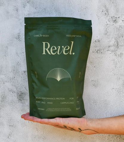 Proteína Vegana Premium Revel – Sabor Capuccino (540 g)