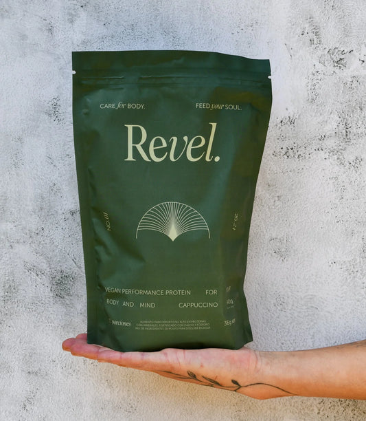 Proteína Vegana Premium Revel – Sabor Capuccino (540 g)