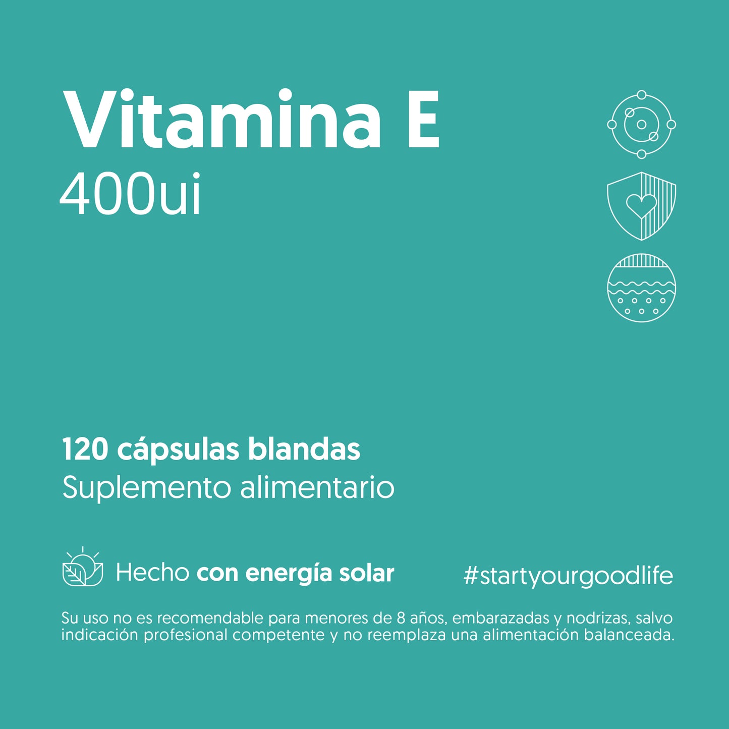 Vitamina E Biostream (120 CAPSULAS - 400ui)