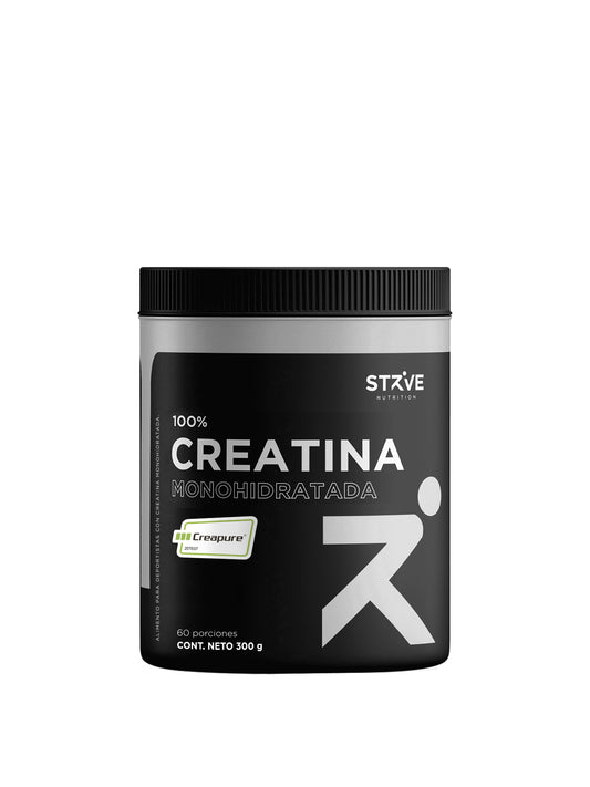 Creatina CREAPURE Monohidratada Micronizada Sin Sabor STRIVE (300r / 60 servicios)