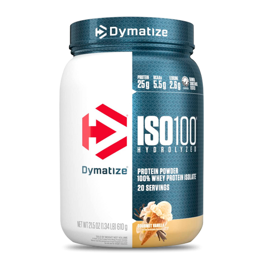 🥇 Proteína Aislada (Isolate) Hidrolizada Dymatize ISO100 – Sabor Vanilla (1,34 lbs / 20 servicios)