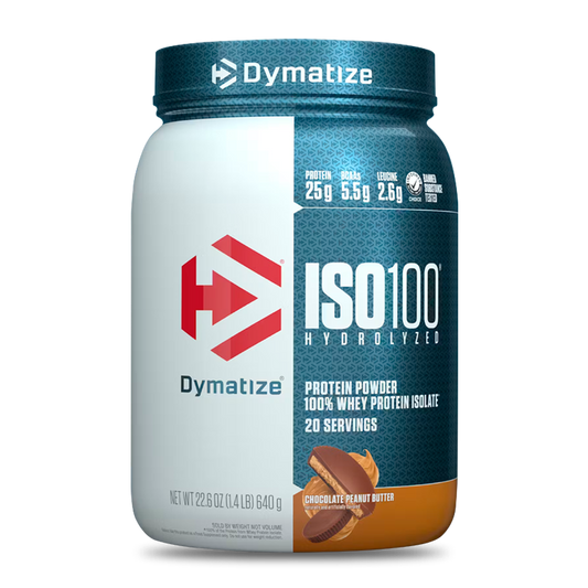 🥇 Proteína Aislada (Isolate) Hidrolizada Dymatize ISO100 – Sabor Chocolate (1,34 lbs / 20 servicios)