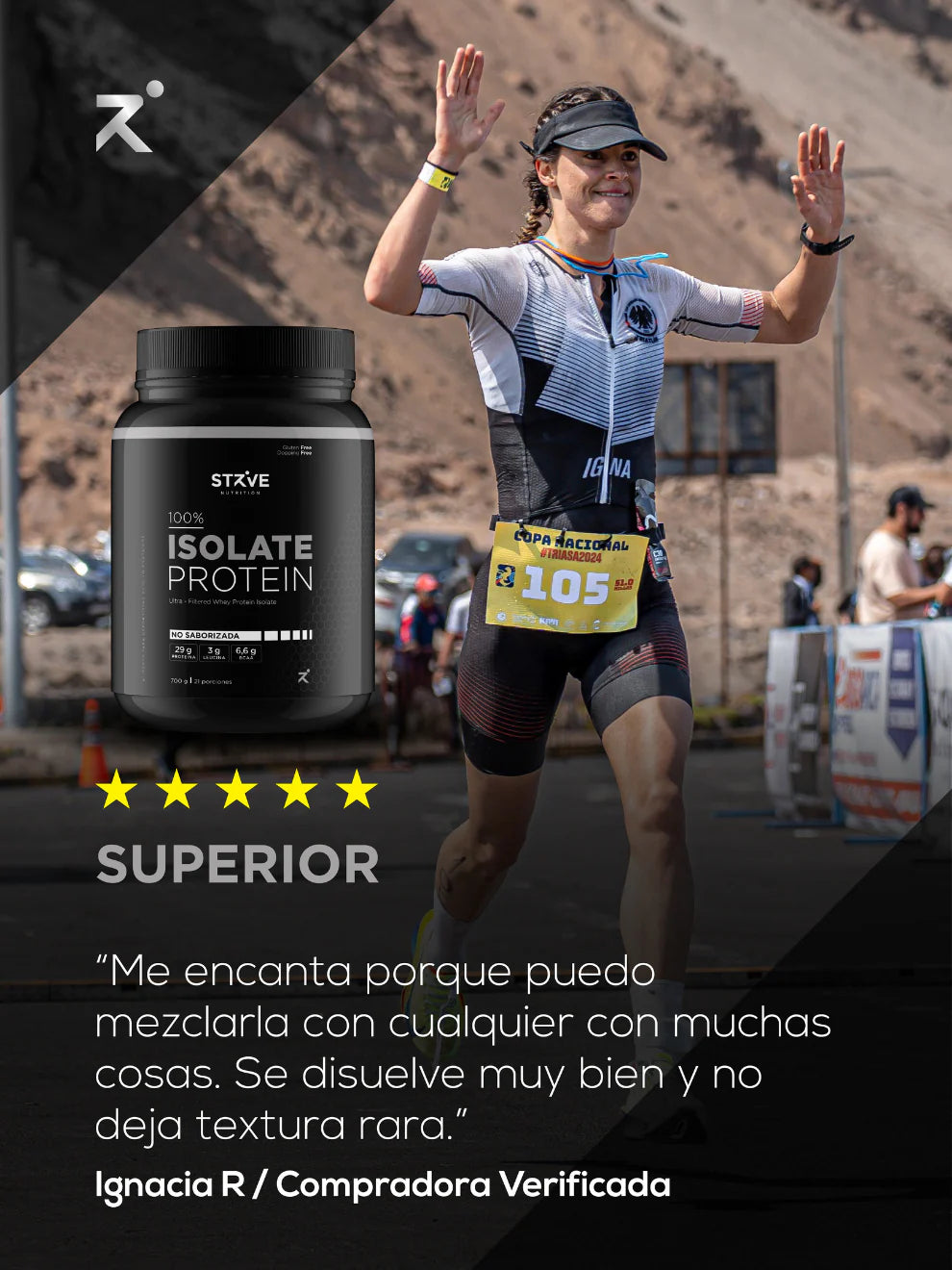🥇 Proteína Aislada (Isolate) 700 g – Ultra Pura y de Máxima Calidad Strive (Sin Sabor)