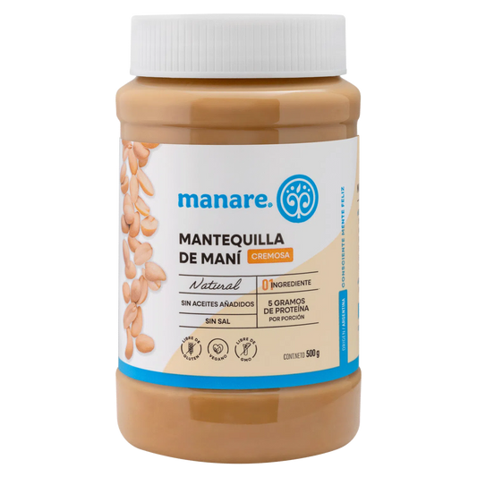 Mantequilla de mani Manare 500 g