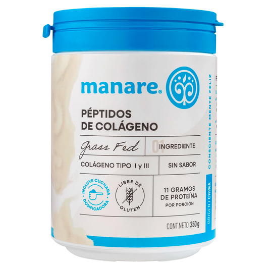 Péptidos de Colágeno Hidrolizado Manare 250 gr – Piel, Articulaciones y Bienestar
