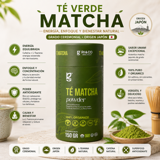 Te Verde Matcha en Polvo Riandco 150 gr
