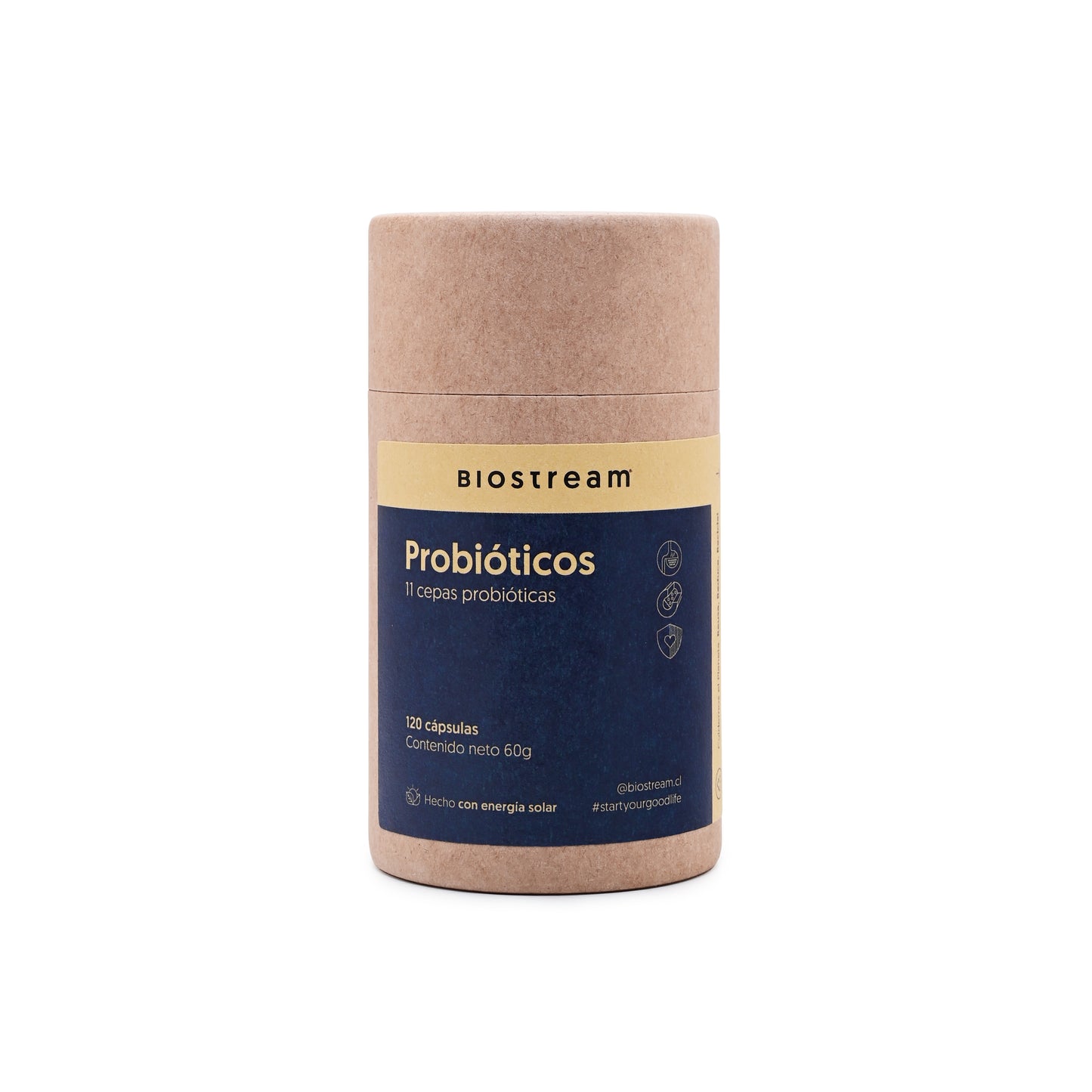 Probióticos 11 Cepas 6 Billones UFC Biostream (120 Cápsulas)
