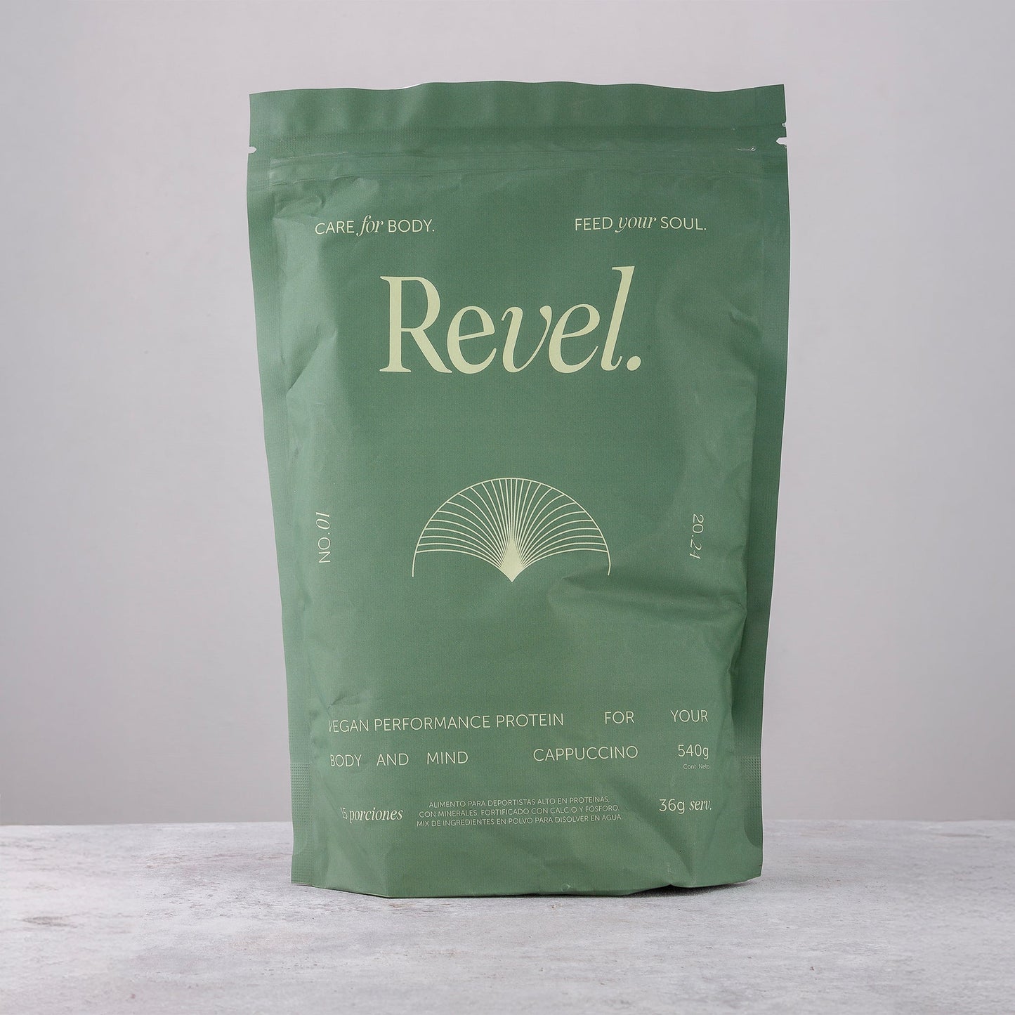 Proteína Vegana Premium Revel – Sabor Capuccino (540 g)