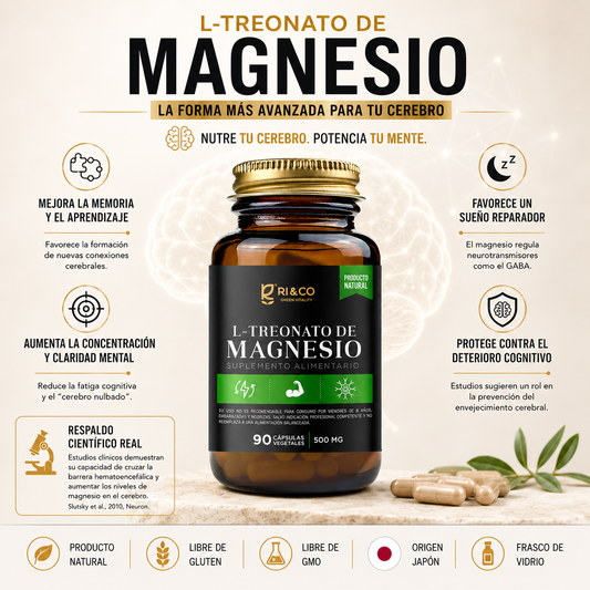 L-Treonato de Magnesio Riandco (90 cap x 500mg)