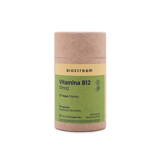 Vitamina B12 Biostream (120 capsulas - 12 mcg)