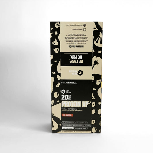 Barras de Proteína Sabor Chocolate Blanco EASY PROTEIN – 20g de Proteína 🥜💪 (Caja 20 unidades)