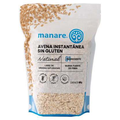 Avena Sin Gluten Instantánea Manare 800 g