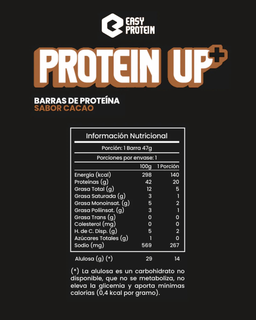 Barras de Proteína Sabor Chocolate EASY PROTEIN – 20g de Proteína 🍫💪 (Caja 20 unidades)
