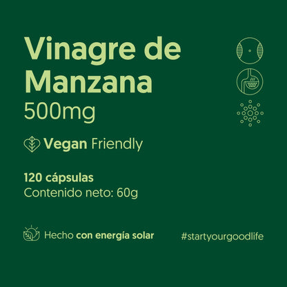 Vinagre de Manzana Biostream (120 capsulas - 500mg)