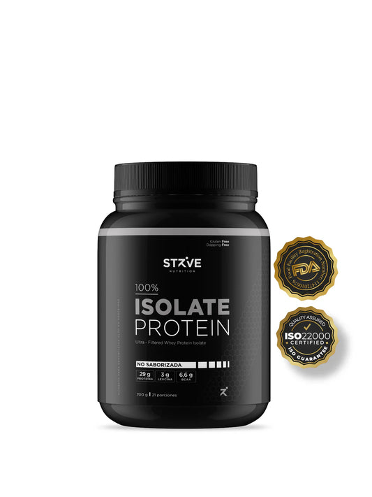 🥇 Proteína Aislada (Isolate) 700 g – Ultra Pura y de Máxima Calidad Strive (Sin Sabor)