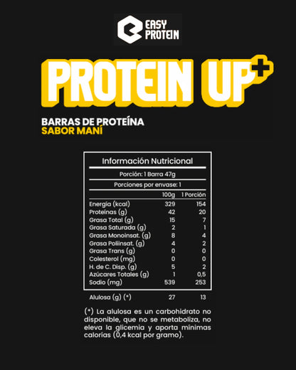 Barras de Proteína Sabor Maní EASY PROTEIN – 20g de Proteína 🥜💪 (Caja 20 unidades)