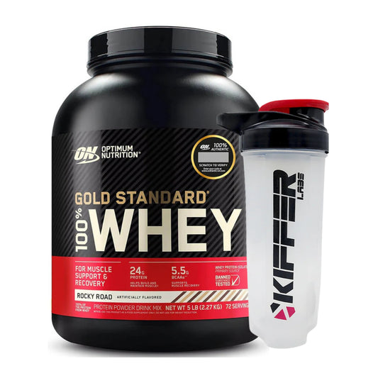 💪 Proteina Whey Gold Standard 100% Whey – (5 lbs / 73 servicios) + SHAKER + BARRITA + HIDRATANTE + ENVÍO GRATIS
