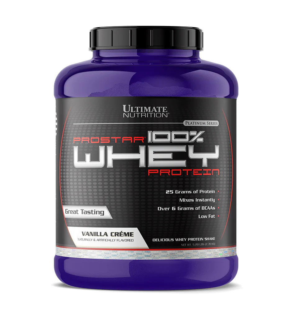 Proteína Prostar 100% Whey Ultimate Nutrition (5.28 lbs/2.39 kg - 80 servicios)