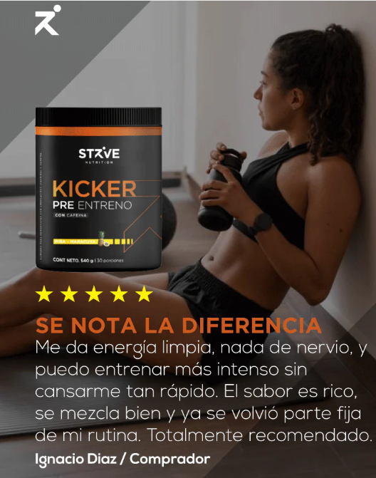 Kicker Pre Entreno Strive – (540 g - 30 porciones)