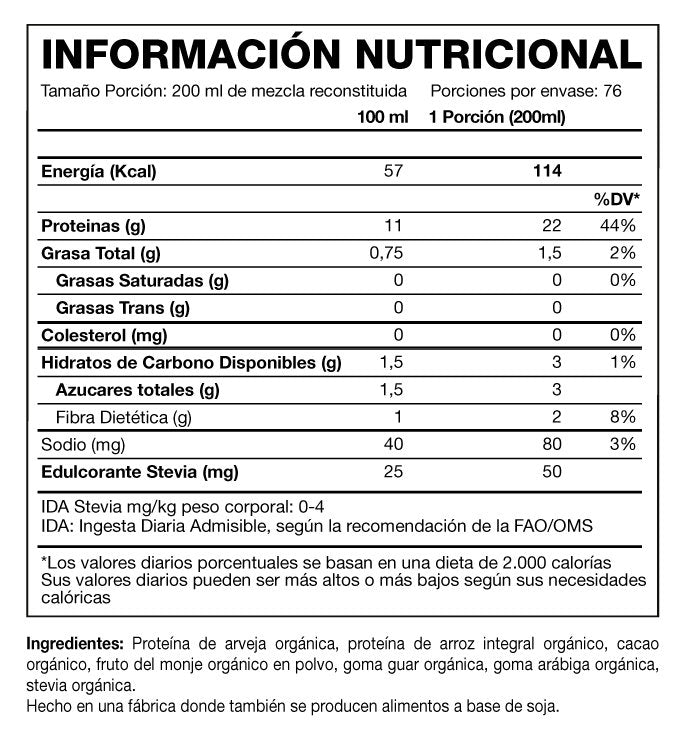 Proteína Vegana Organica Hexacore – 5 lbs (76 servicios)